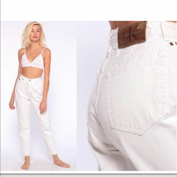 white jeans calvin klein